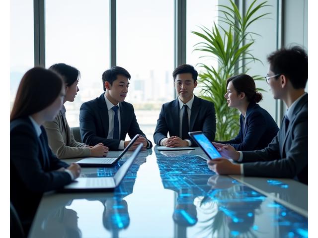 Kaze Ridge Consultingチームがデジタルデータ分析を行う様子